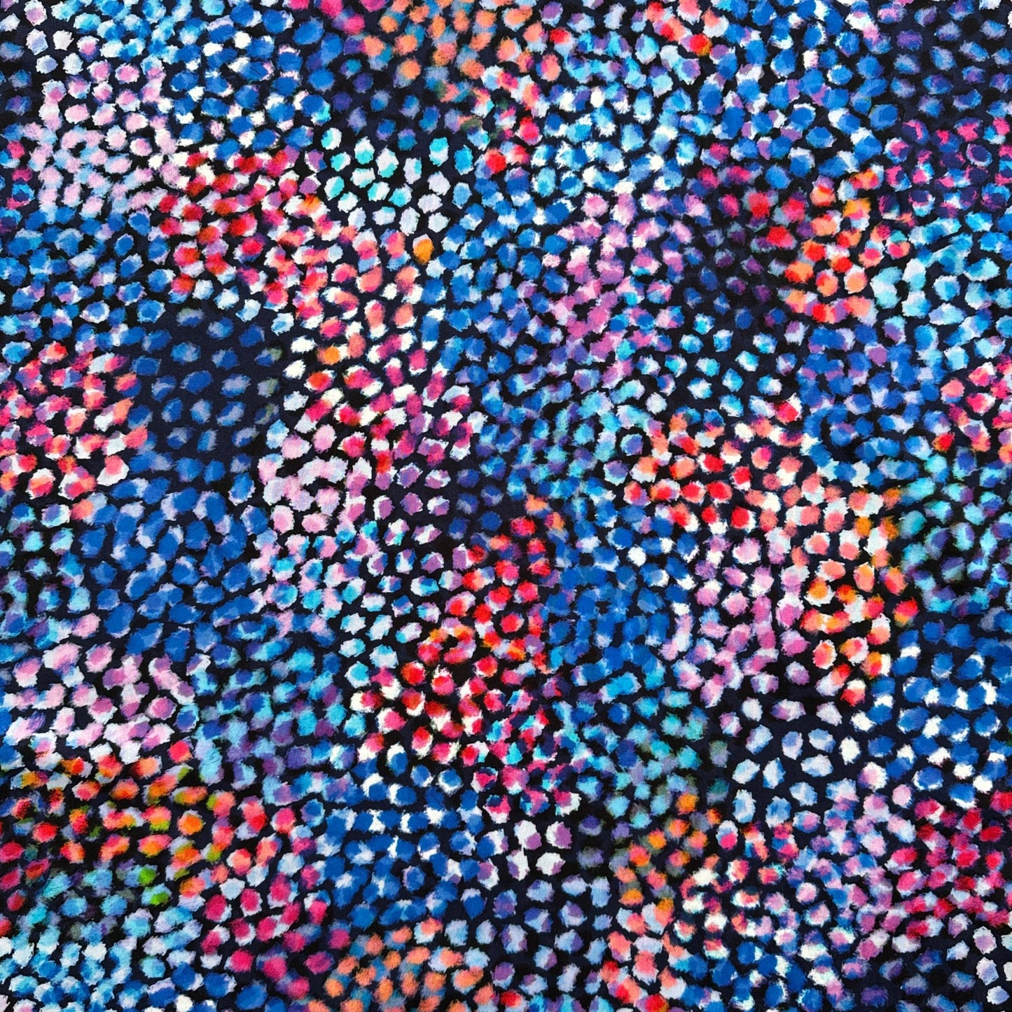 Chroma Blue Rayon Fabric by Rachel Parker - Dashwood Studio