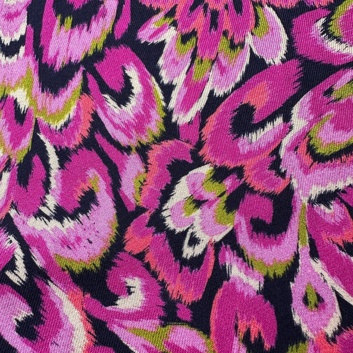 Ness Viscose Twill Fabric in Magenta