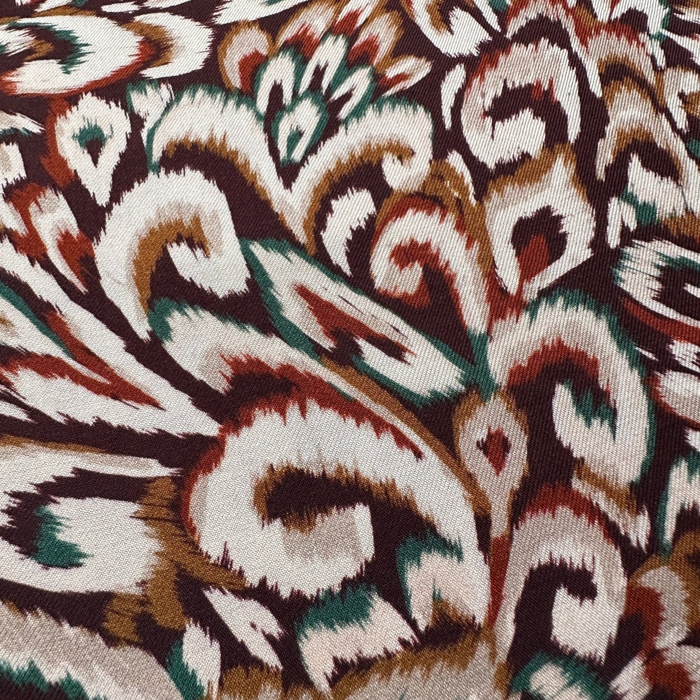 Ness Viscose Twill Fabric in Brown