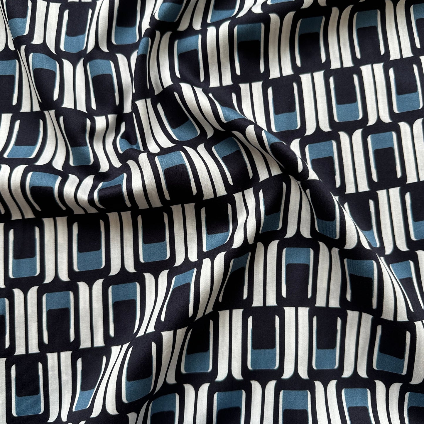 Geometric Cotton Poplin Fabric