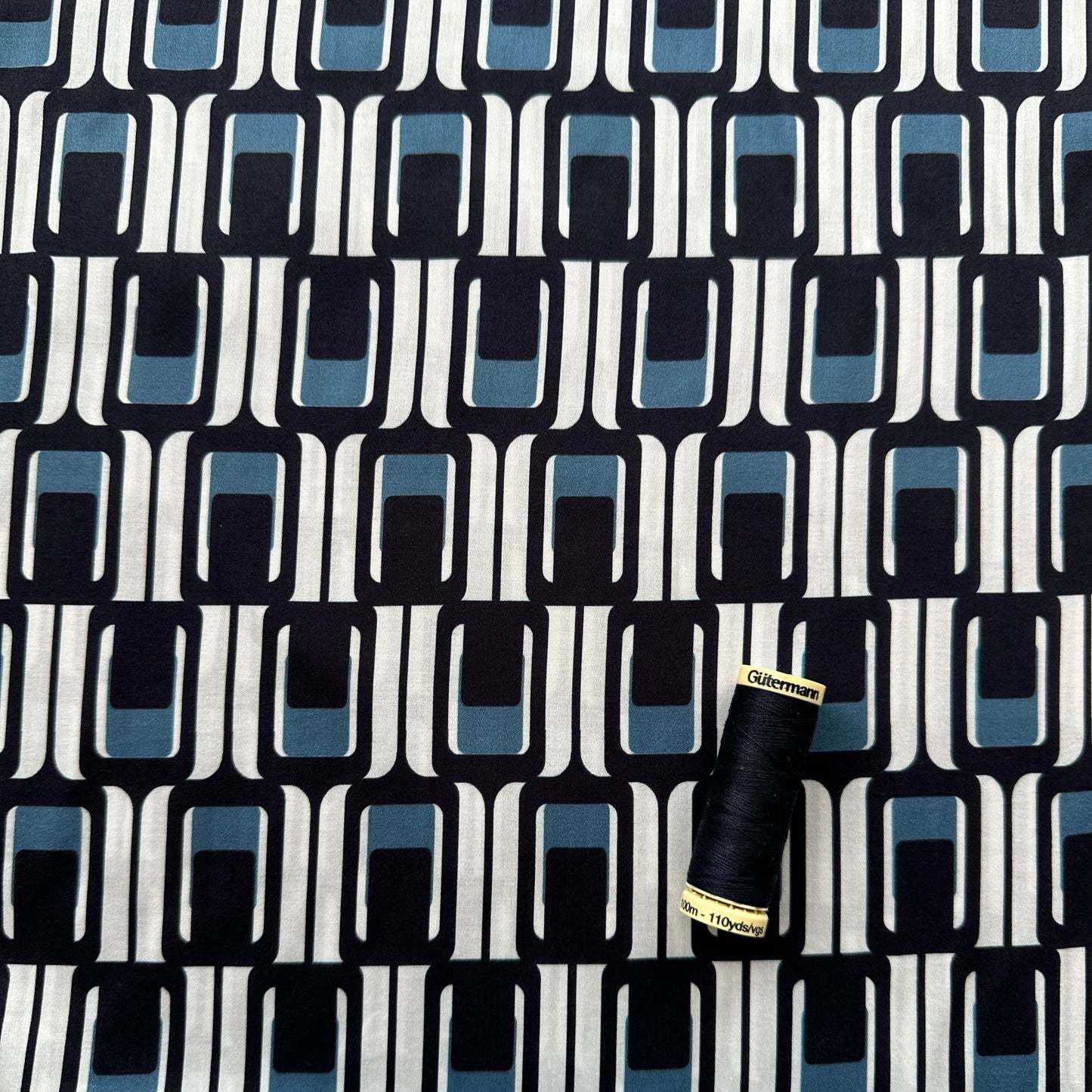 Geometric Cotton Poplin Fabric