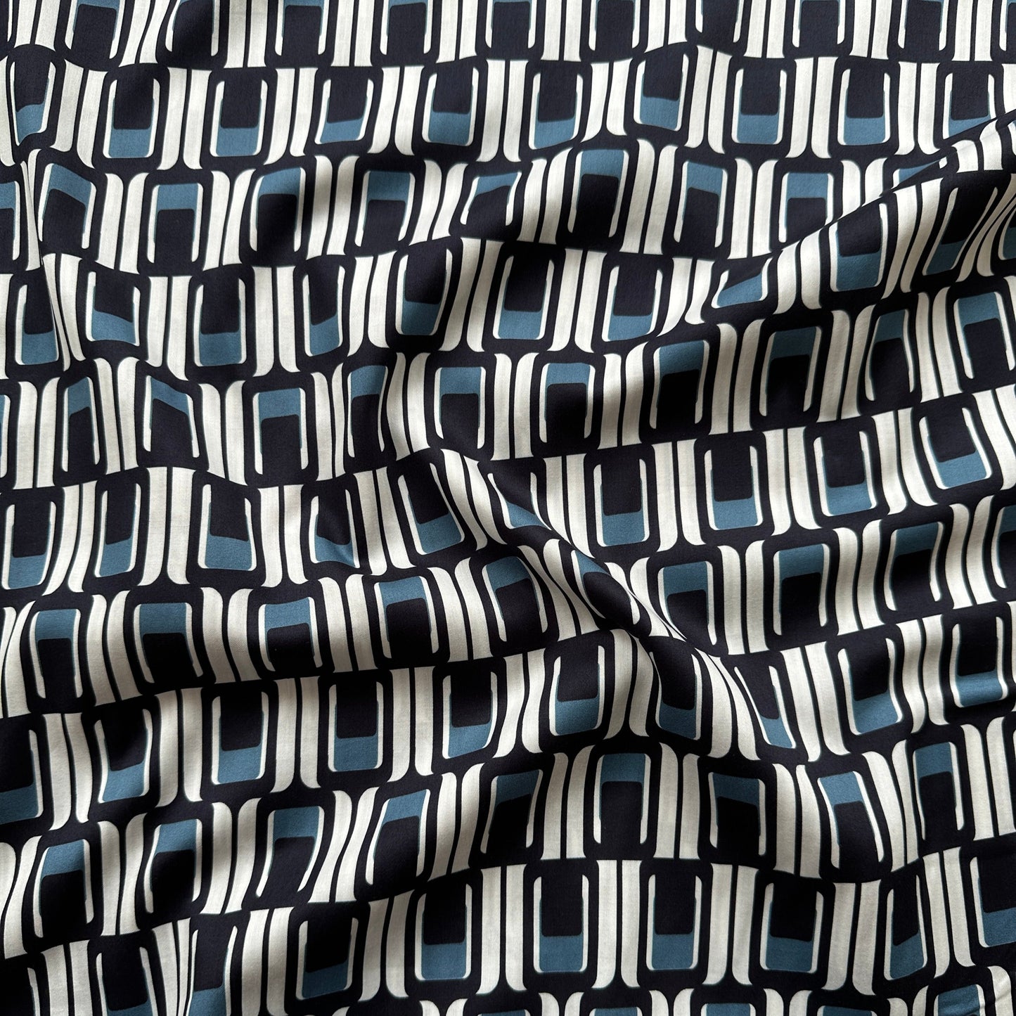 Geometric Cotton Poplin Fabric