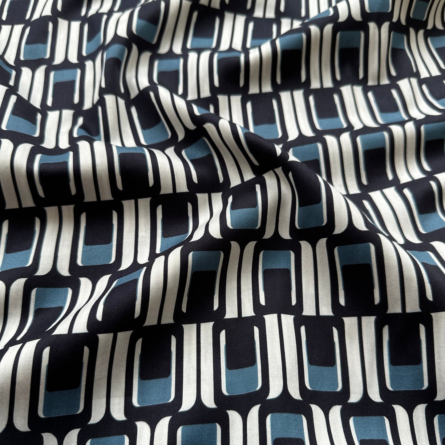 Geometric Cotton Poplin Fabric