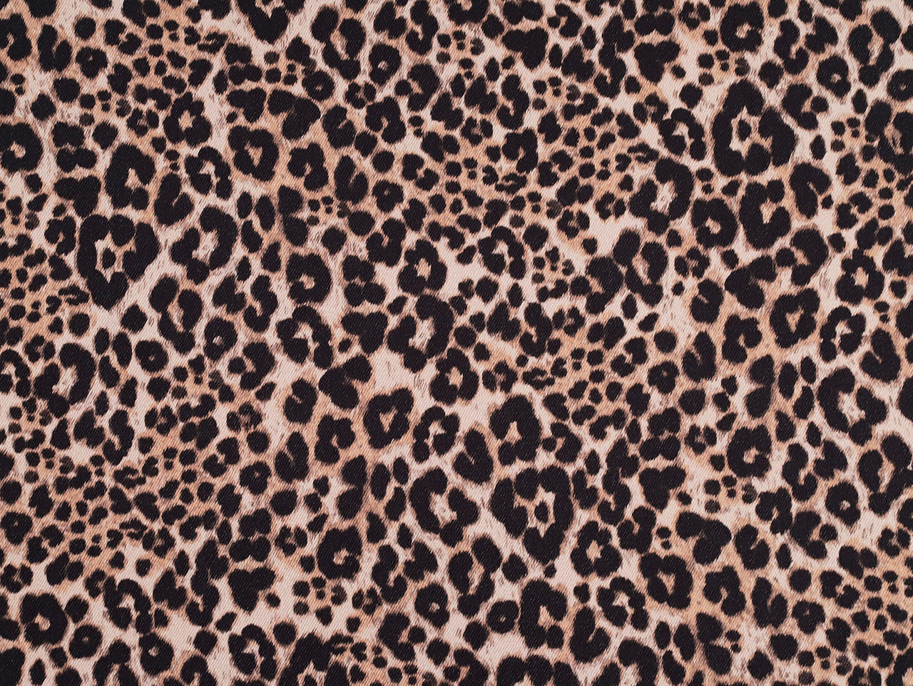 Ace Animal Print Denim Fabric in Brown - Fabric Godmother