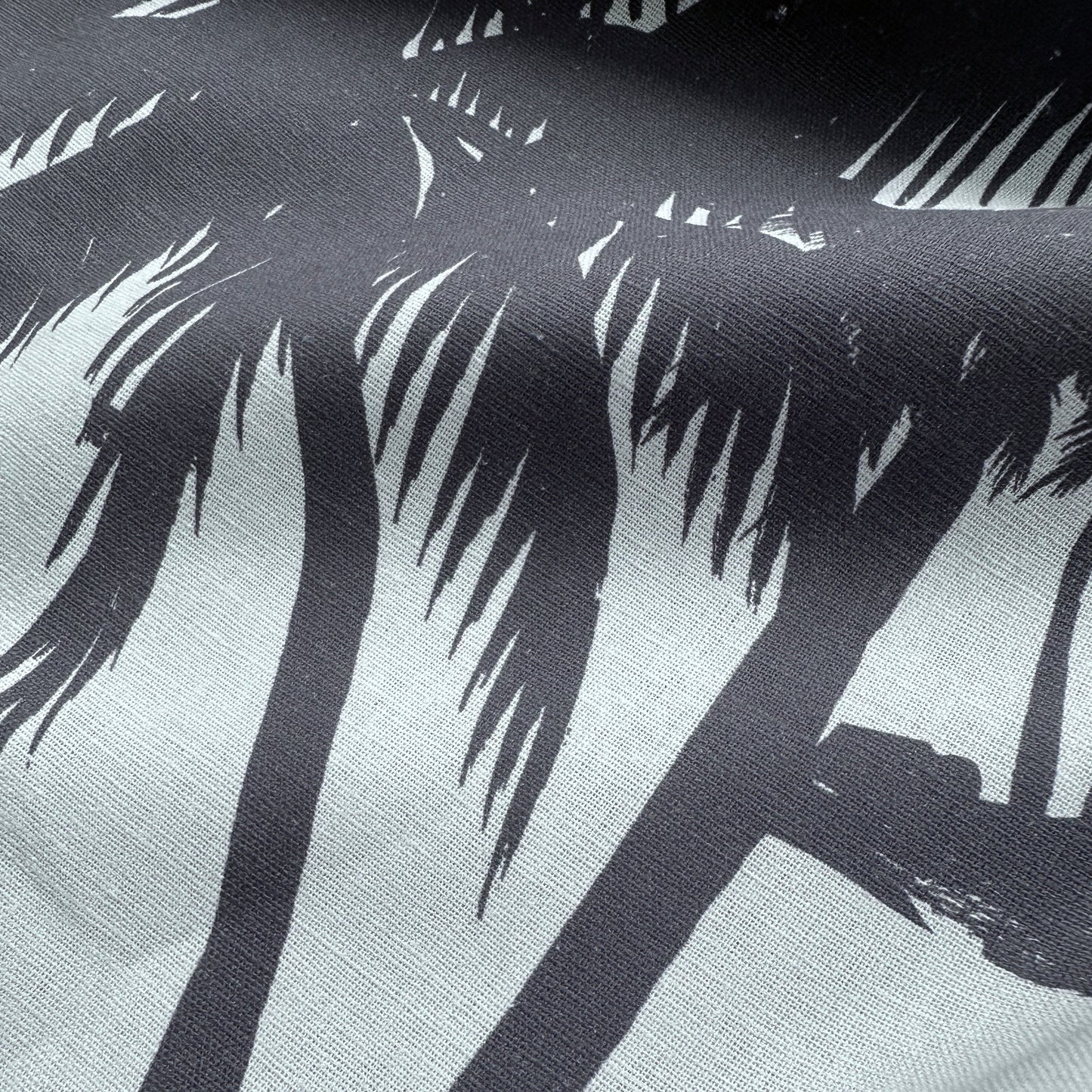 Palm Tree Cotton and Linen Blend Fabric (Ex Designer) - 60cm Piece