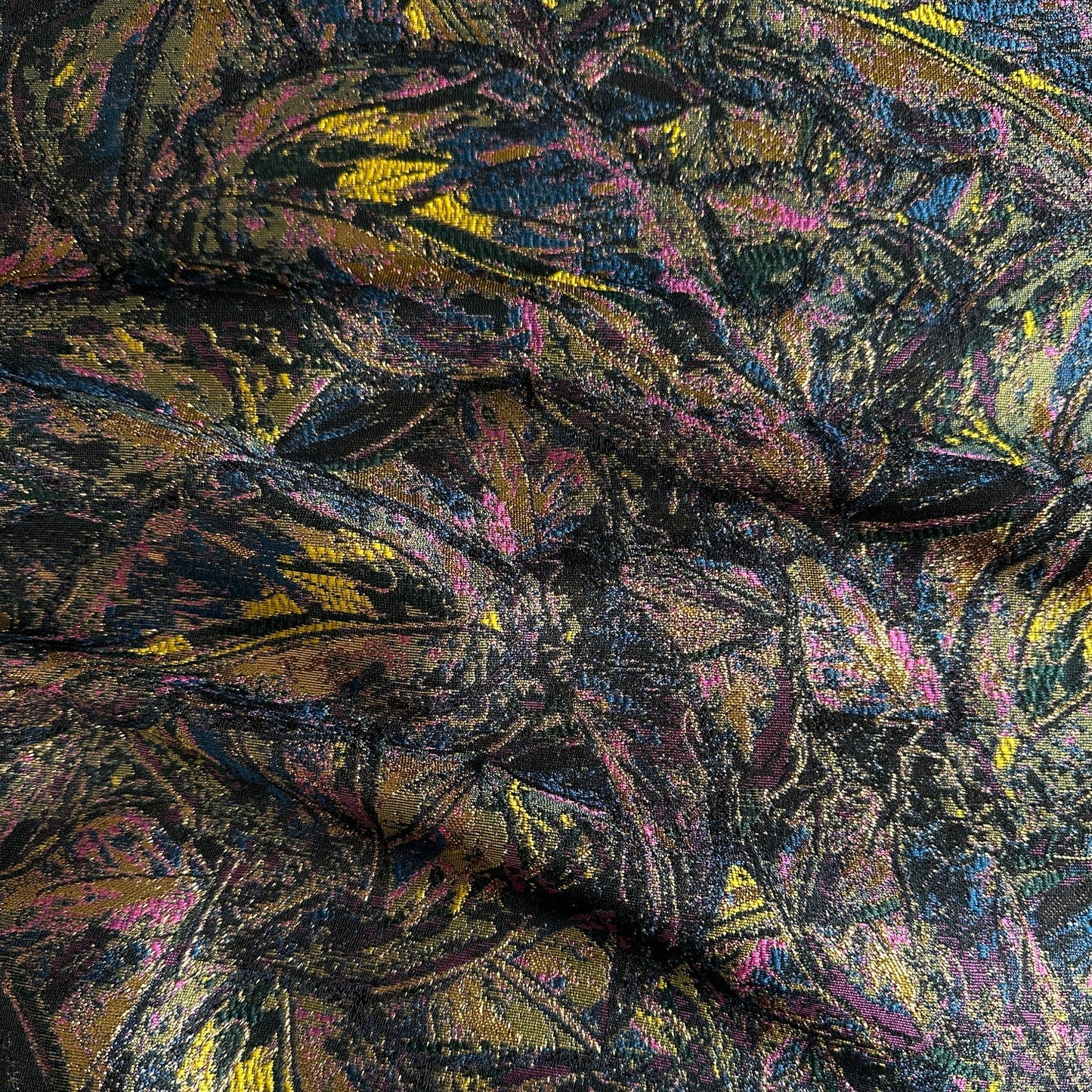 Christine Sparkly Jacquard Fabric in Chartreuse