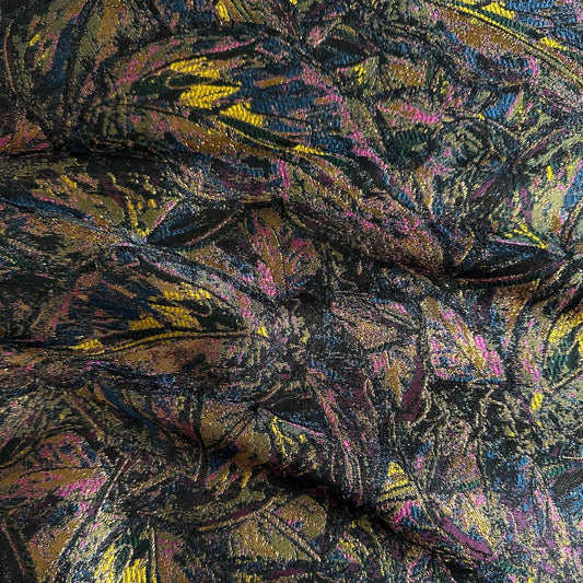 Christine Sparkly Jacquard Fabric in Chartreuse
