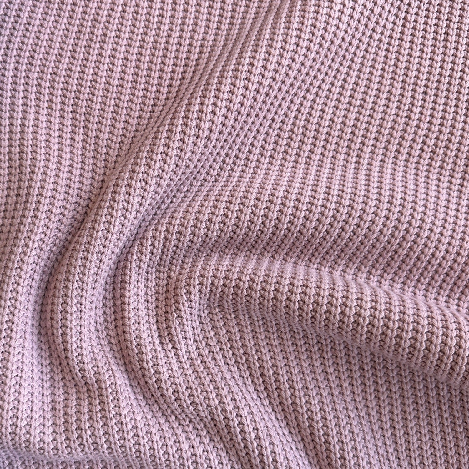 Chunky Fisherman Style Knit Fabric in Old Rose – Sew Sew Sew