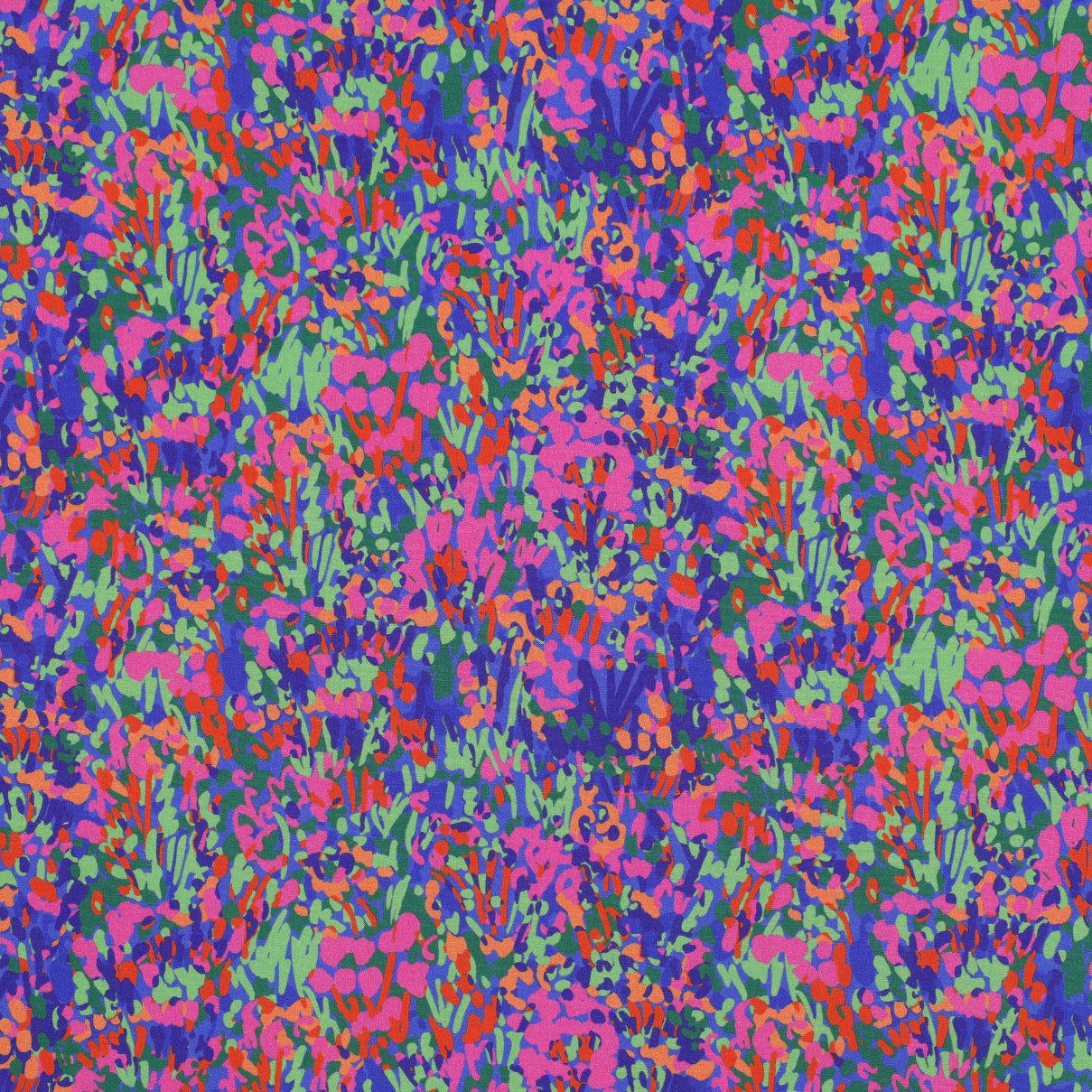 Colourful Garden Lenzing™️ EcoVero™️ Viscose Fabric in Light Blue - Nerida Hansen
