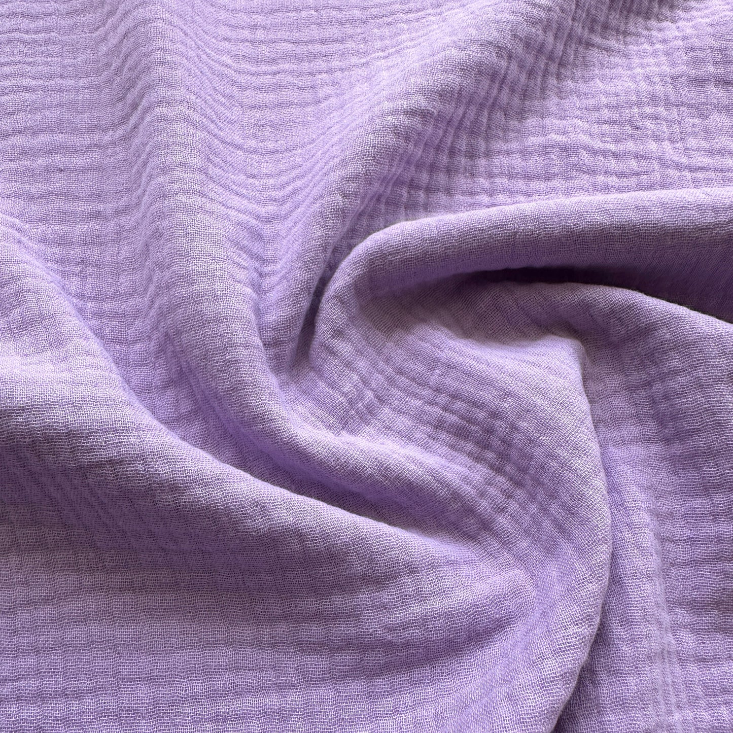 Cotton Double Gauze Fabric in Lilac