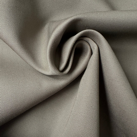 Cotton Tencel Twill Fabric in Khaki