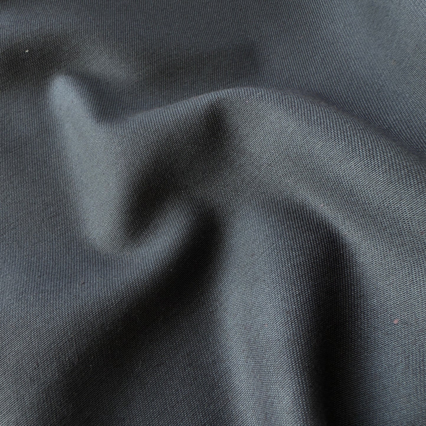 Cotton Twill Fabric in Dark Grey