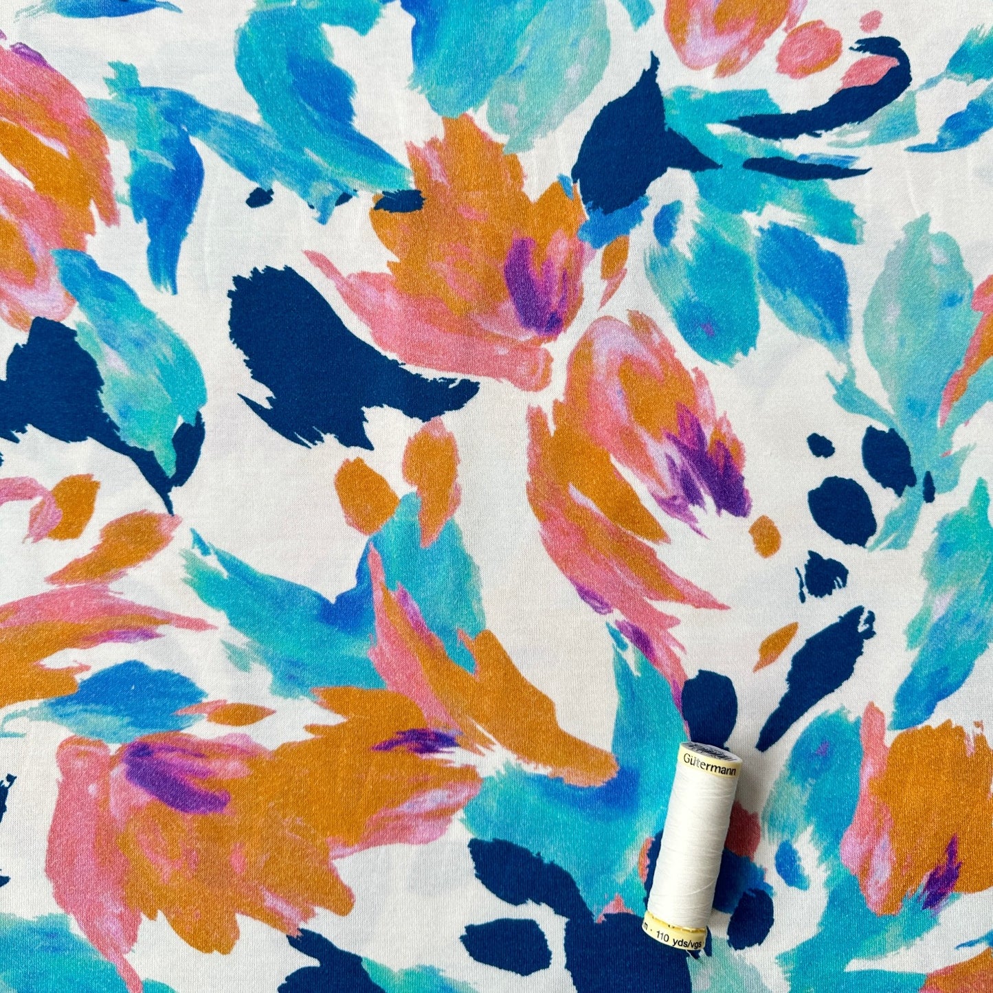 Daphne Mercerised Cotton Jersey Fabric - 85cm Piece