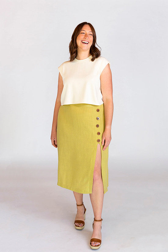 Evelyn Skirt Sewing Pattern - Chalk and Notch