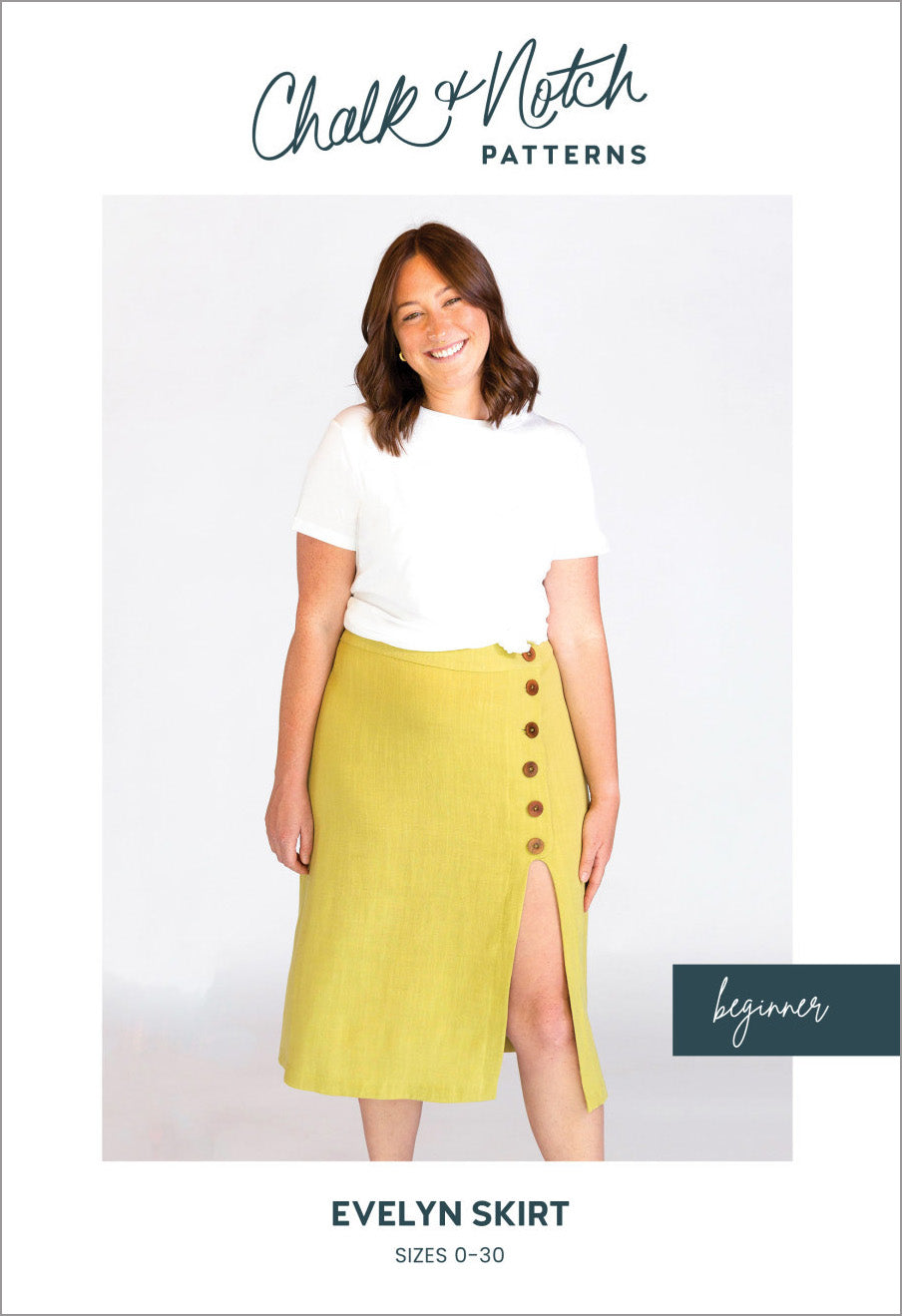 Evelyn Skirt Sewing Pattern - Chalk and Notch