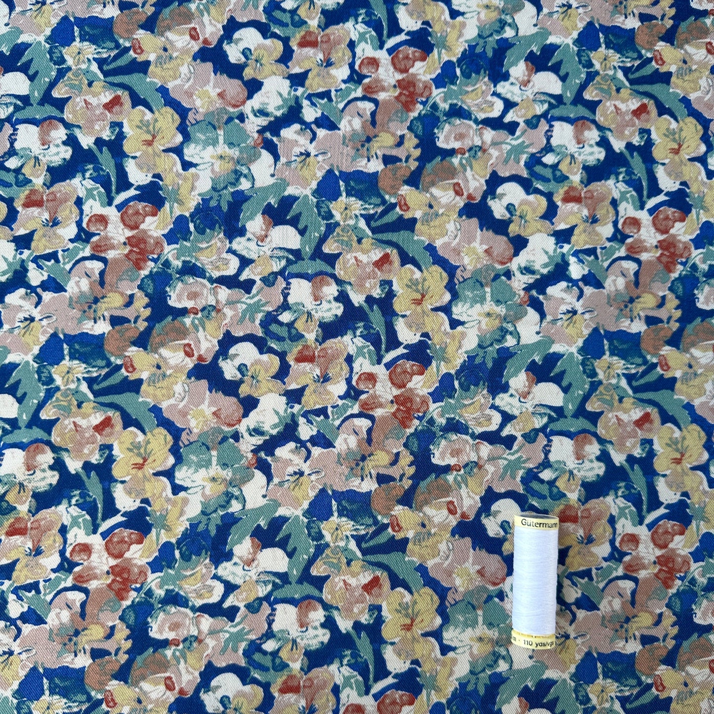 Floral Viscose Twill Fabric