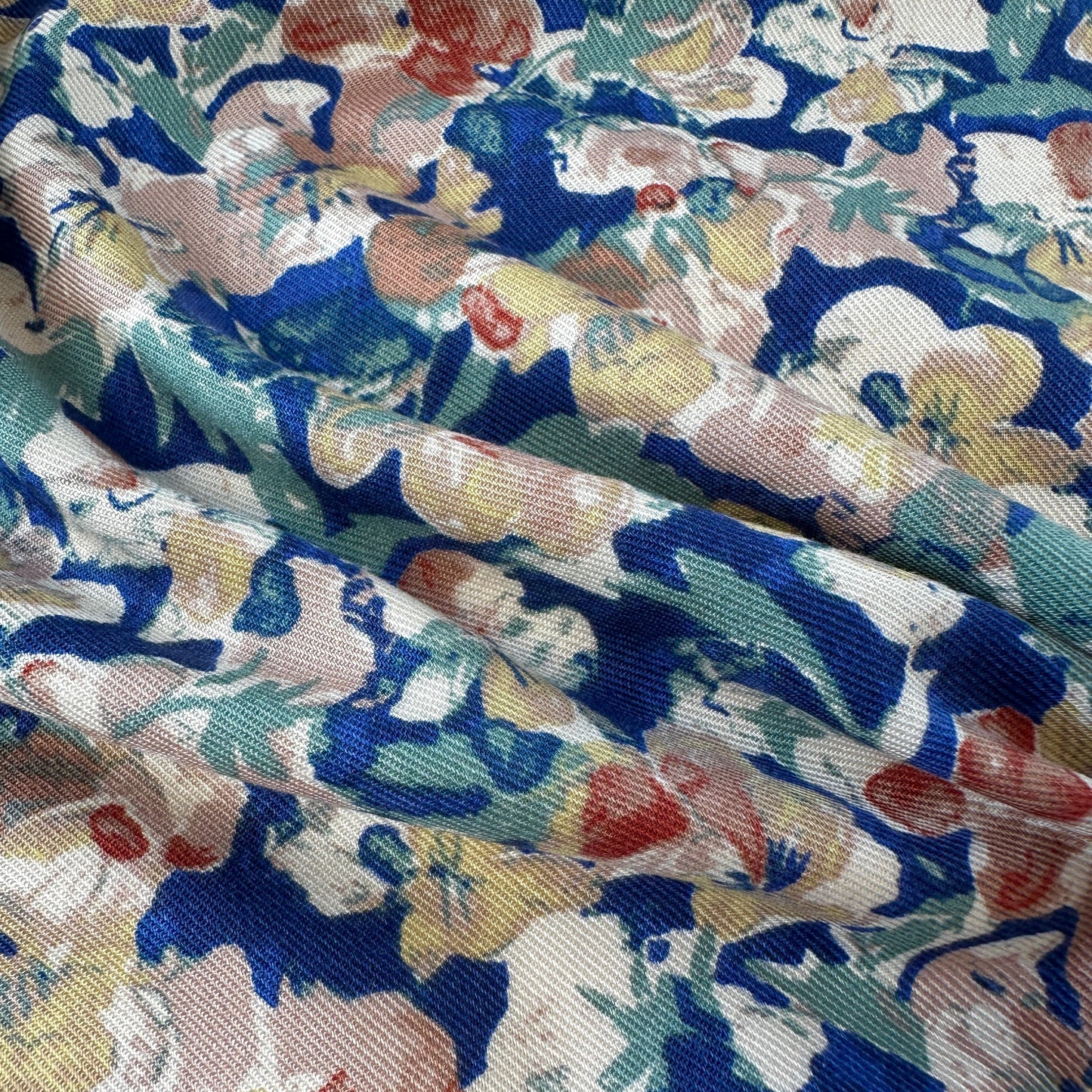 Floral Viscose Twill Fabric