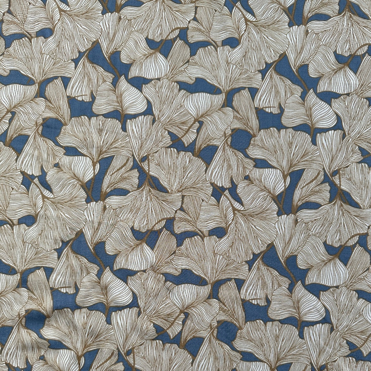 Ginkgo Leaves Viscose Fabric