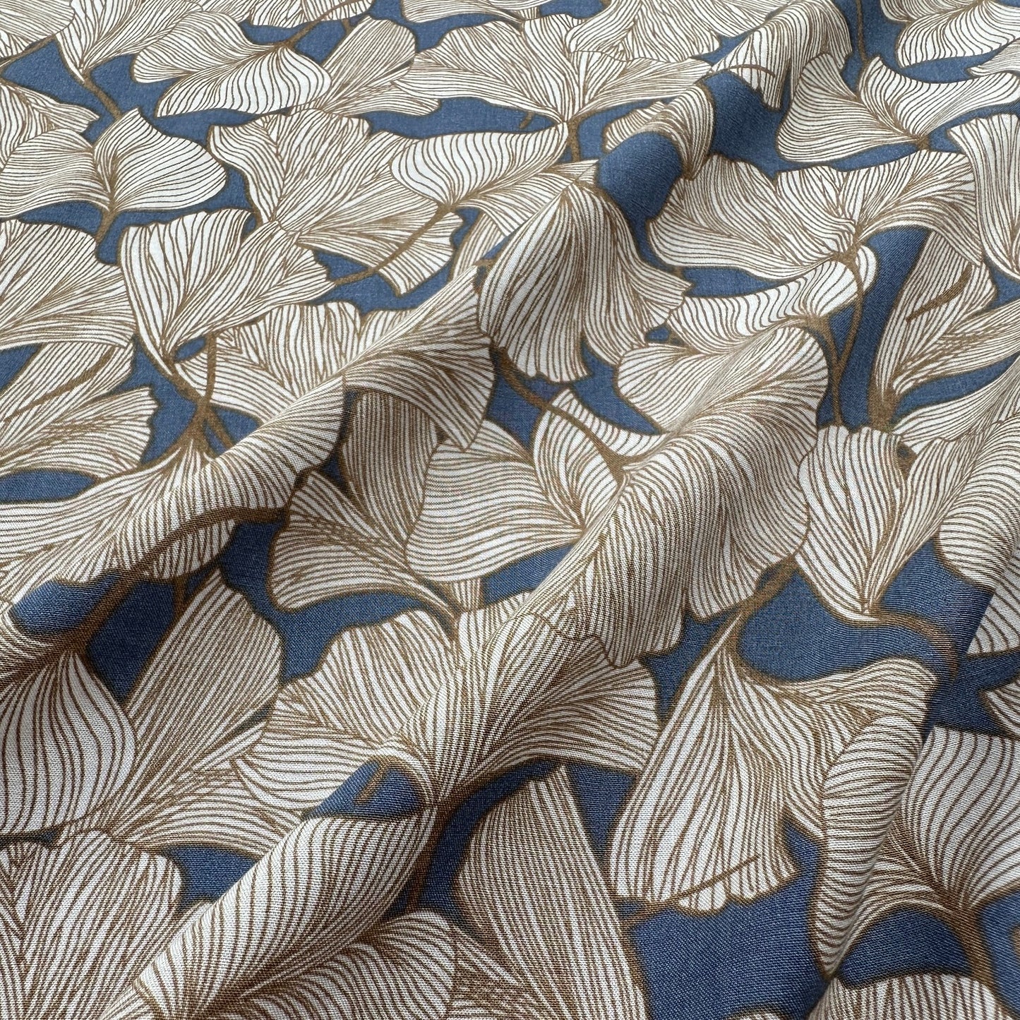 Ginkgo Leaves Viscose Fabric