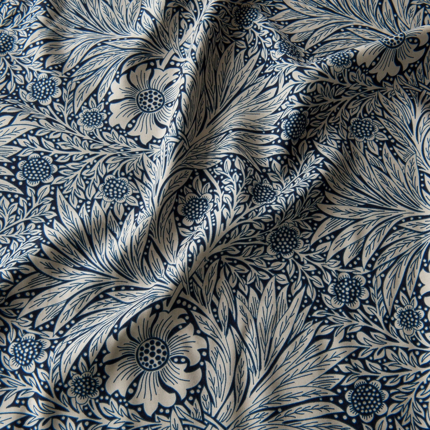 Hannah Viscose Fabric in Navy - 65cm Piece