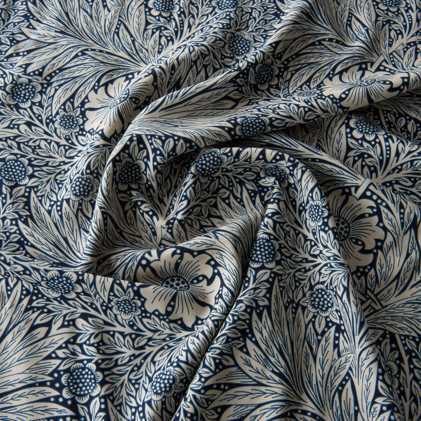 Hannah Viscose Fabric in Navy - 65cm Piece