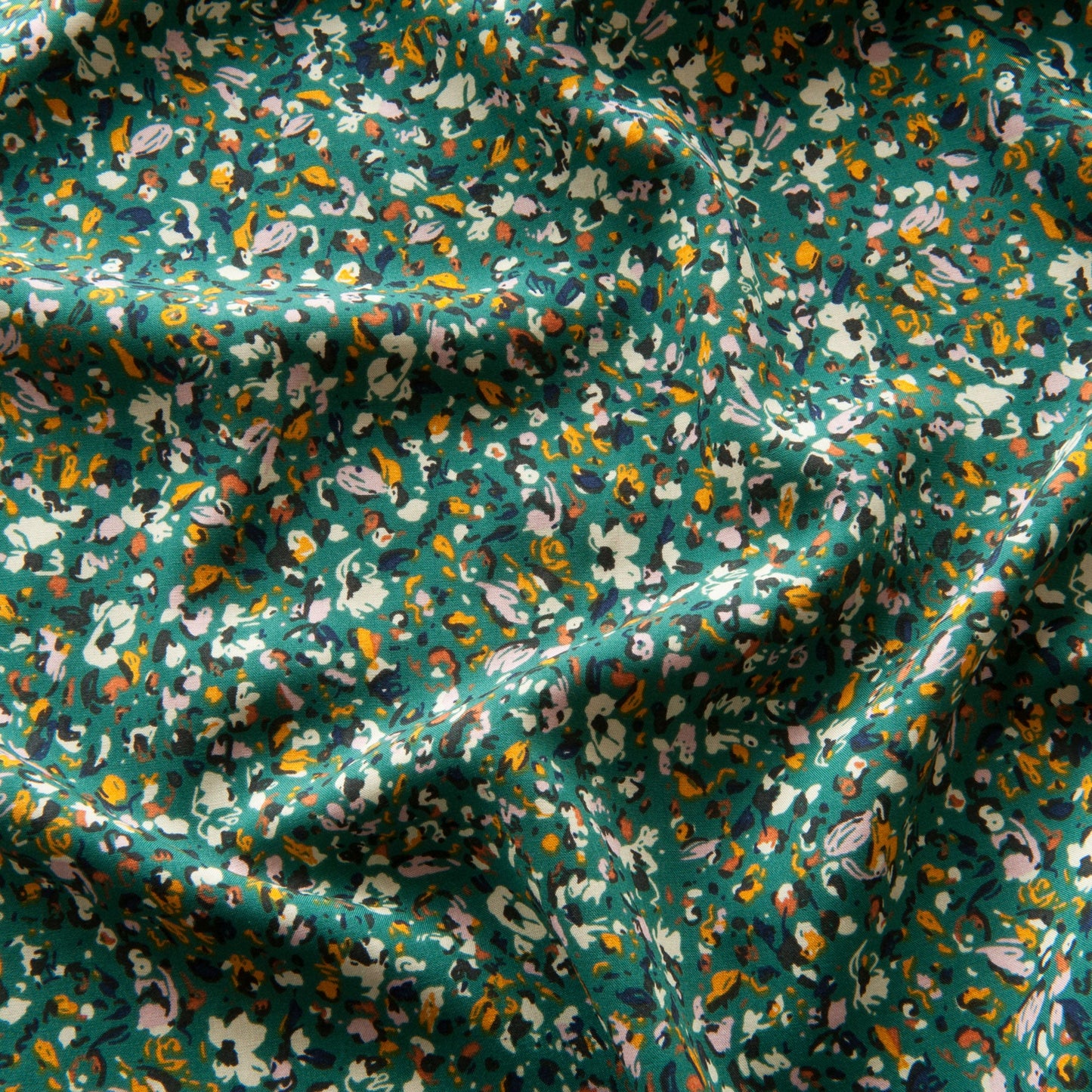 Hazel Viscose Fabric in Green - 65cm Piece
