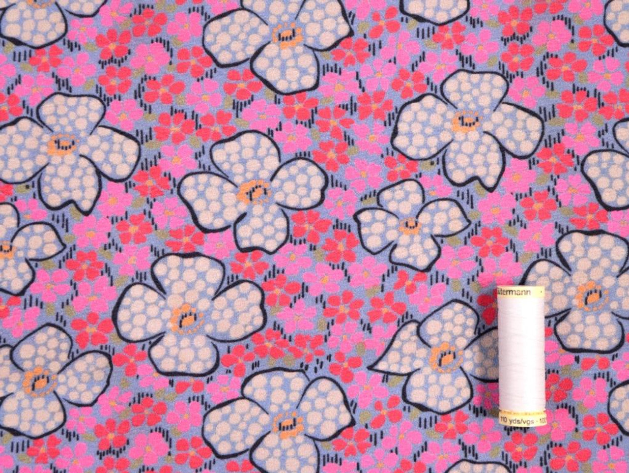 Celine Viscose Crepe Fabric in Pink - Fabric Godmother
