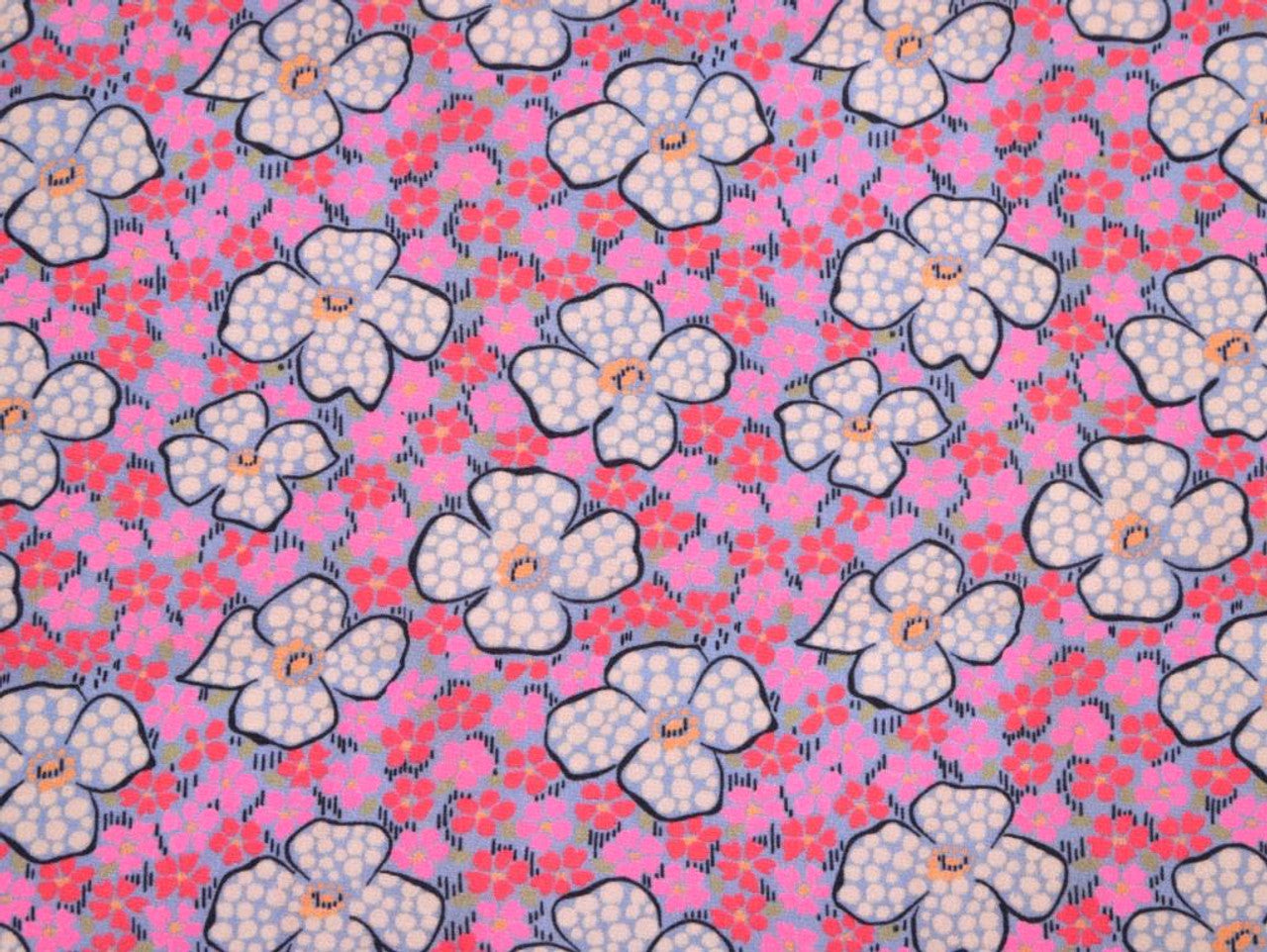Celine Viscose Crepe Fabric in Pink - Fabric Godmother
