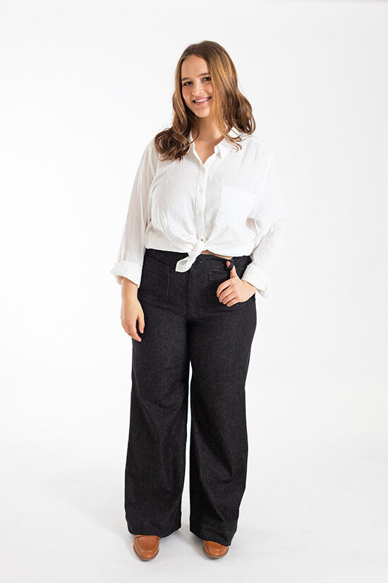 Isle Jeans Sewing Pattern - Chalk and Notch
