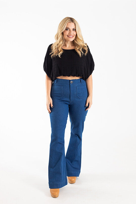 Isle Jeans Sewing Pattern - Chalk and Notch