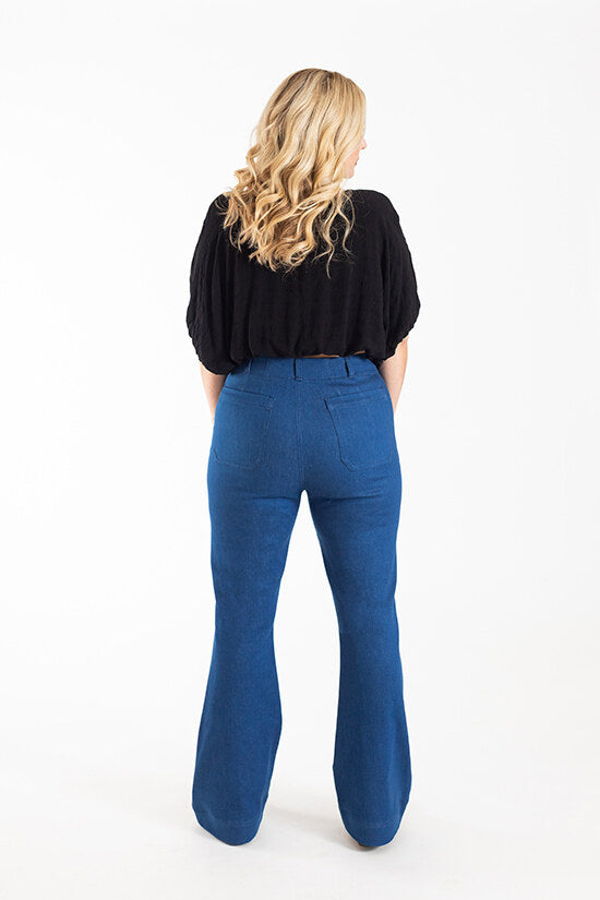 Isle Jeans Sewing Pattern - Chalk and Notch