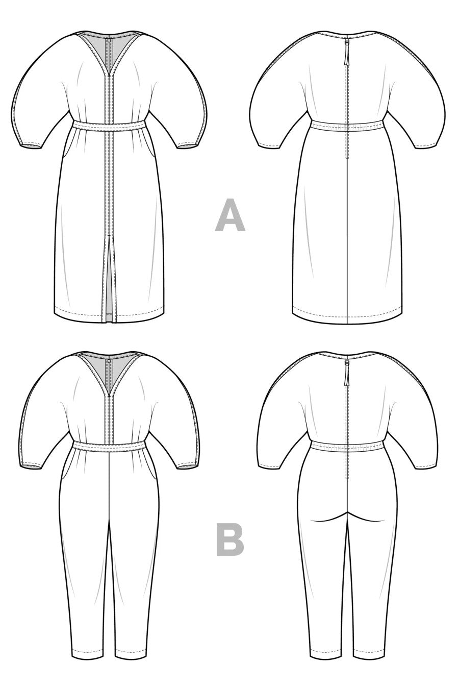 Jo Dress and Jumpsuit Sewing Pattern - Closet Core Patterns
