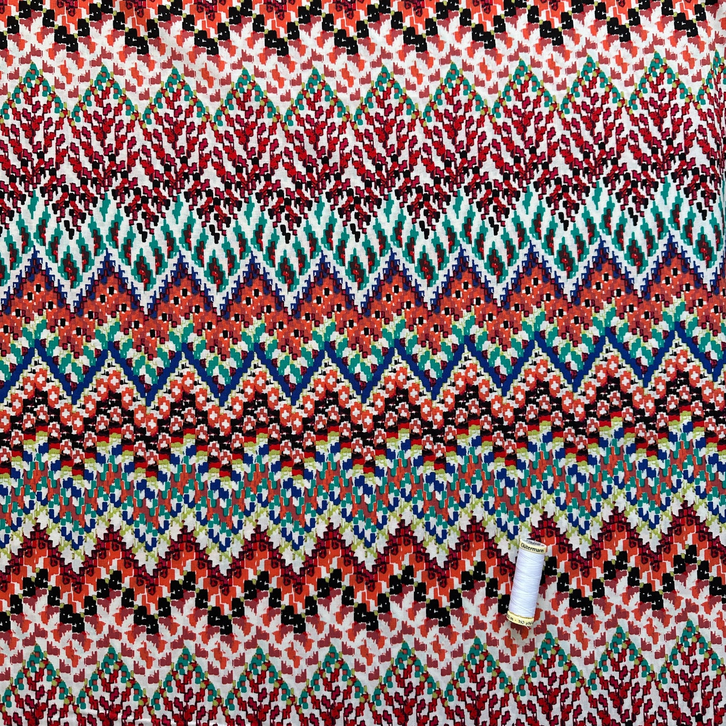Lyra Rayon Cotton Blend Fabric in Coral