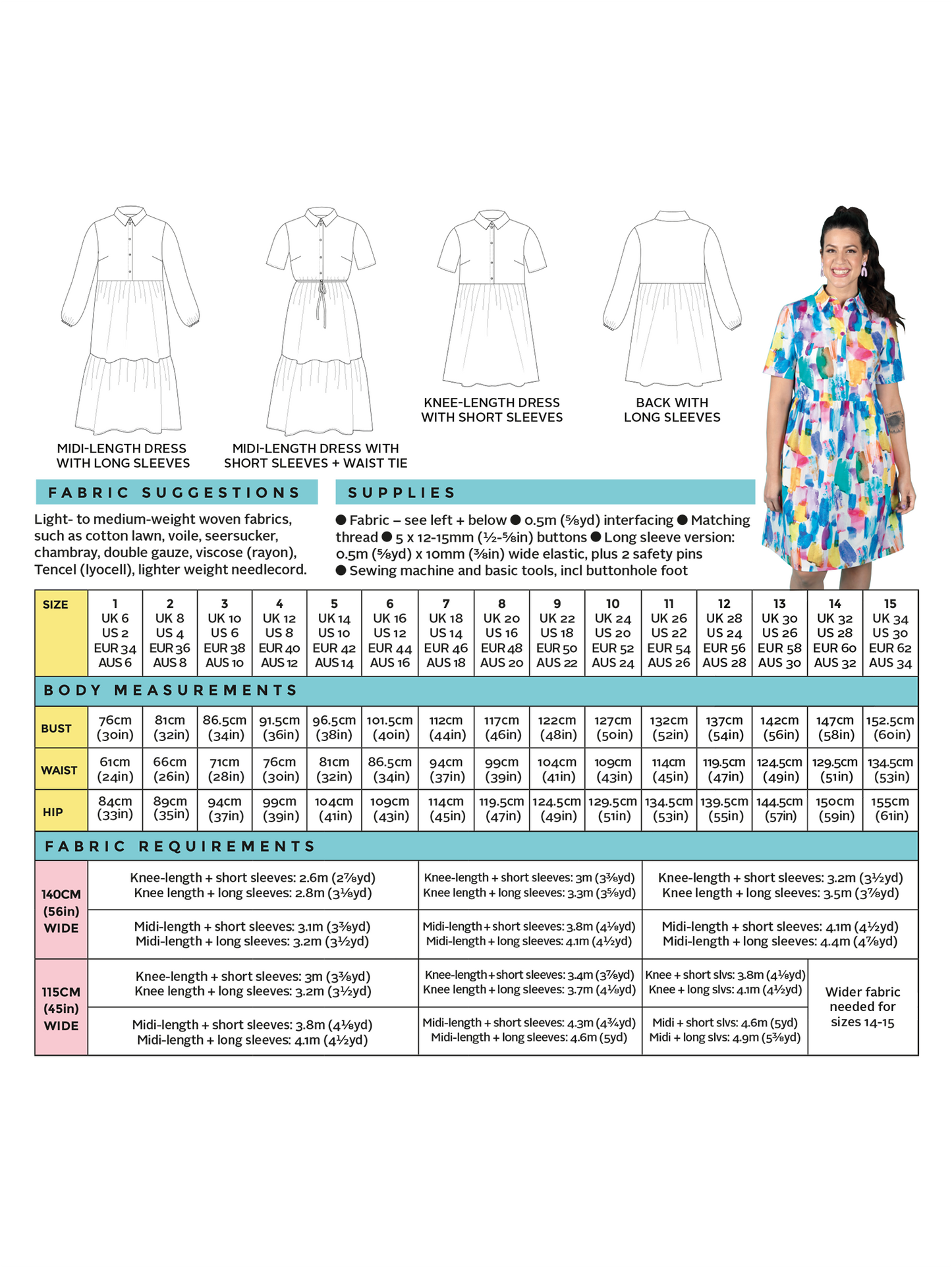 Lyra Dress Sewing Pattern - Tilly and the Buttons
