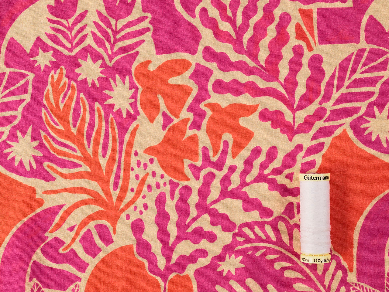 Enri Viscose Linen Fabric in Magenta - Fabric Godmother