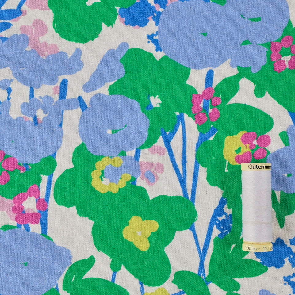 Melissa Linen Viscose Fabric in Emerald - Fabric Godmother