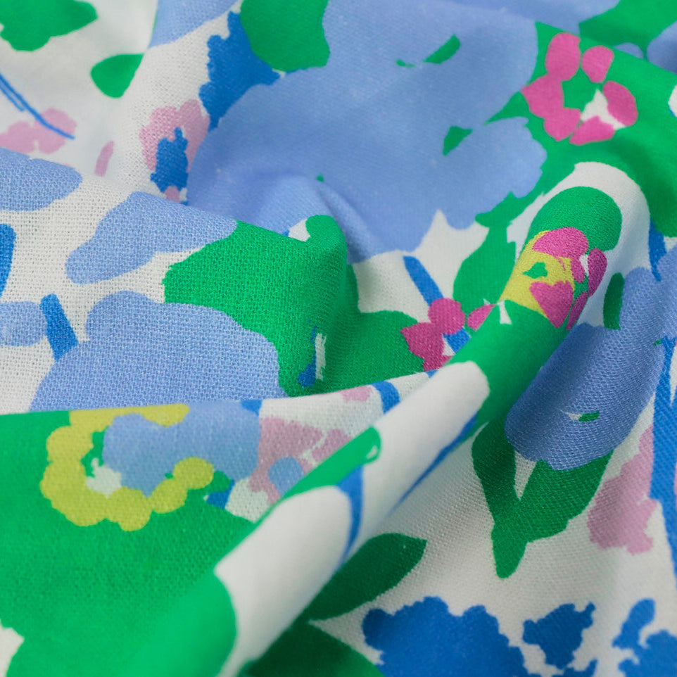 Melissa Linen Viscose Fabric in Emerald - Fabric Godmother