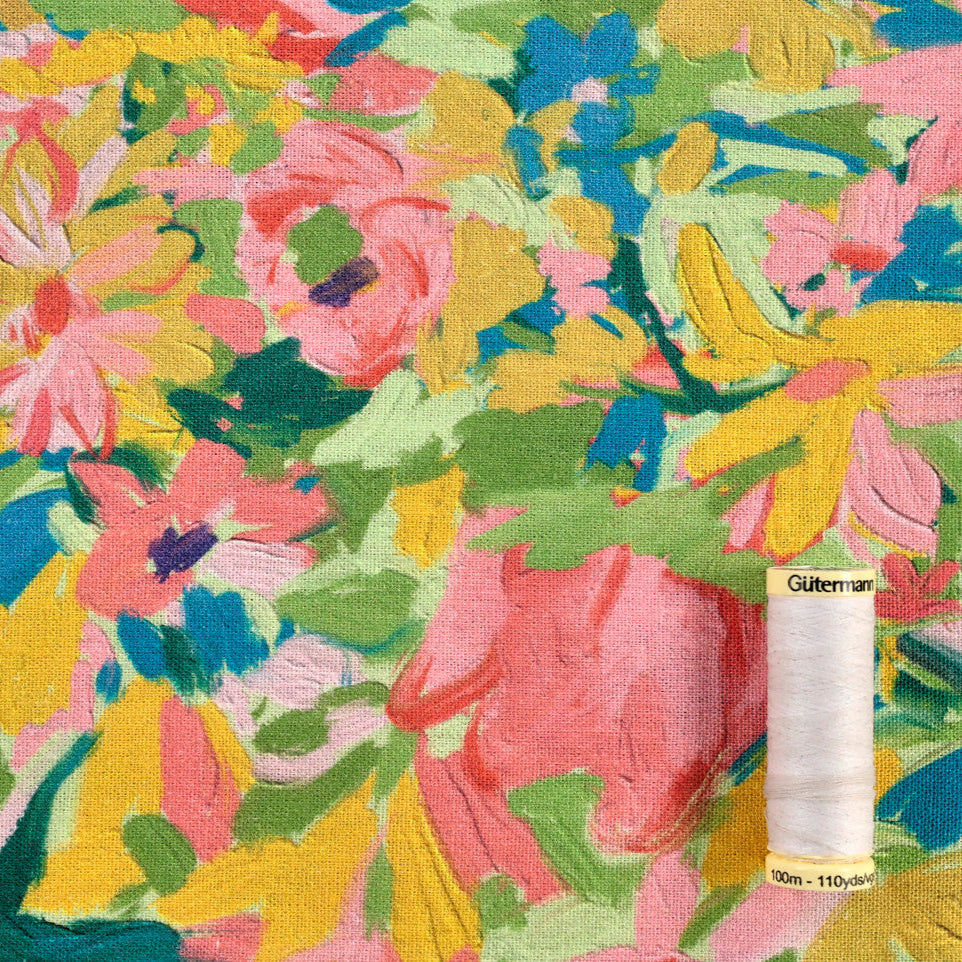 Georgia Linen Viscose Fabric in Pistachio - Fabric Godmother