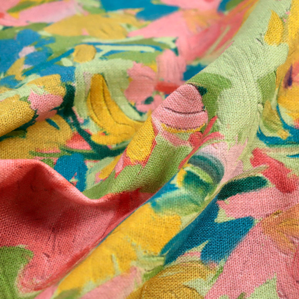 Georgia Linen Viscose Fabric in Pistachio - Fabric Godmother