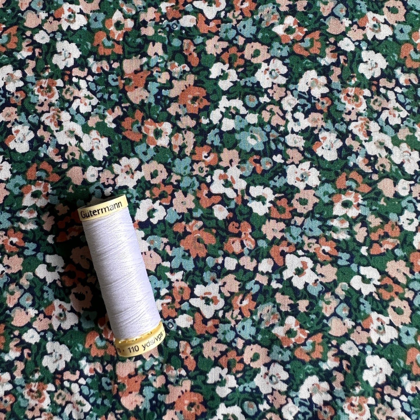 Molly Viscose Fabric in Dark Green