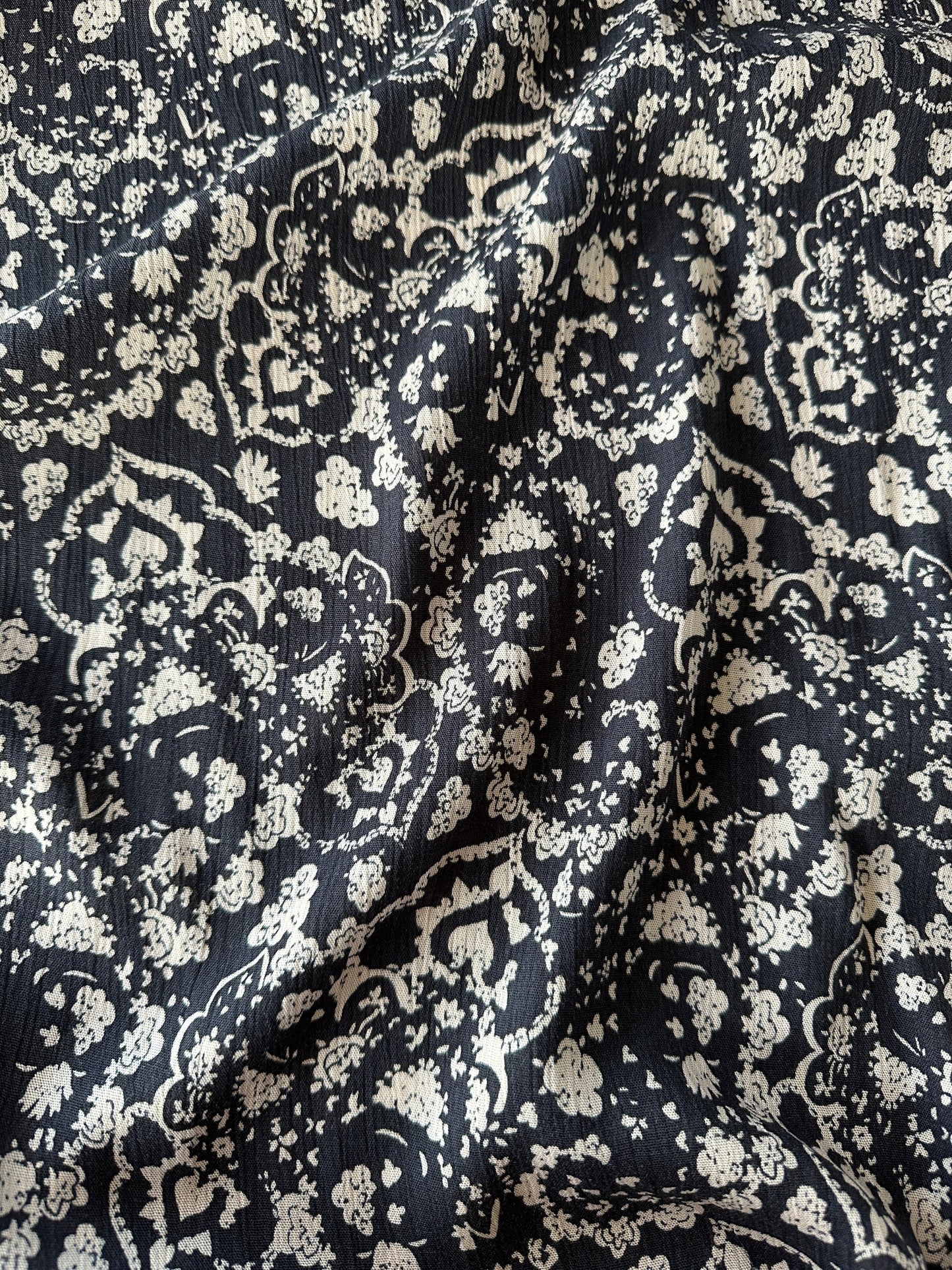 Nora Crinkle Viscose Fabric - 70cm piece