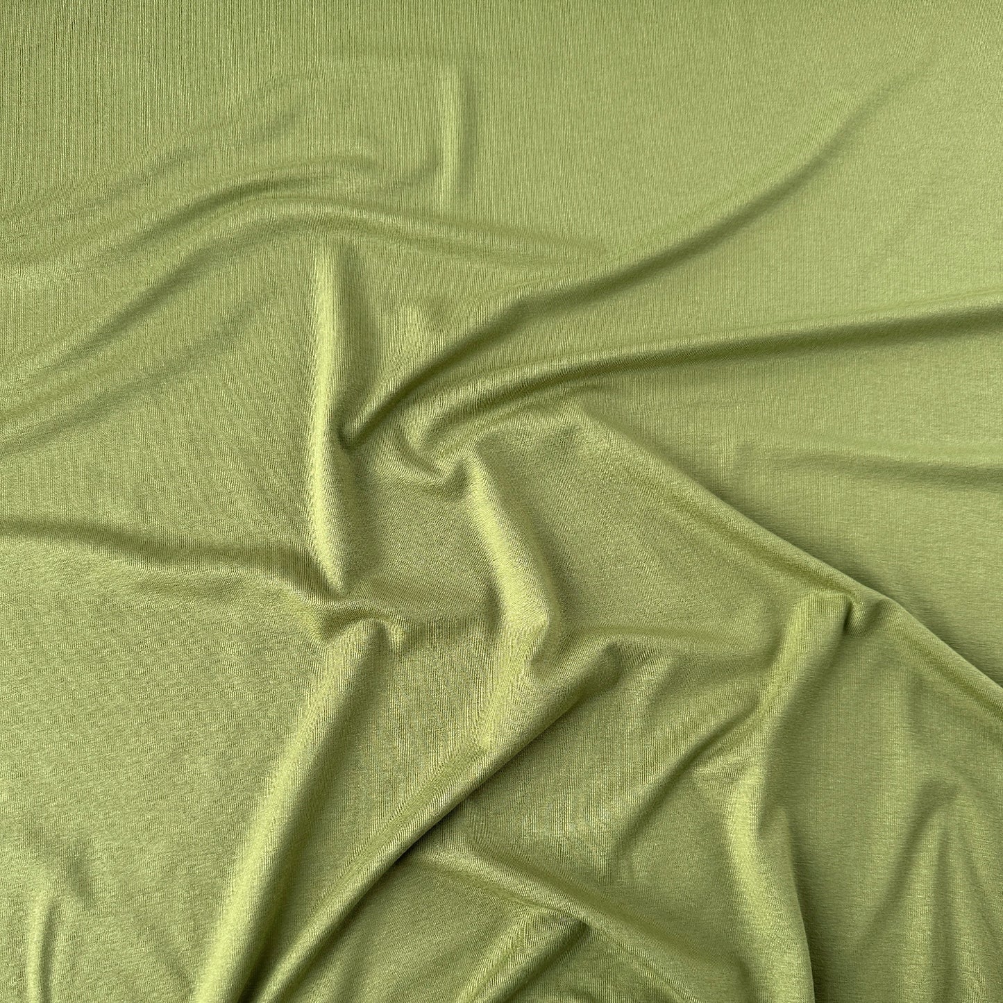 Olive Green Viscose Jersey Fabric