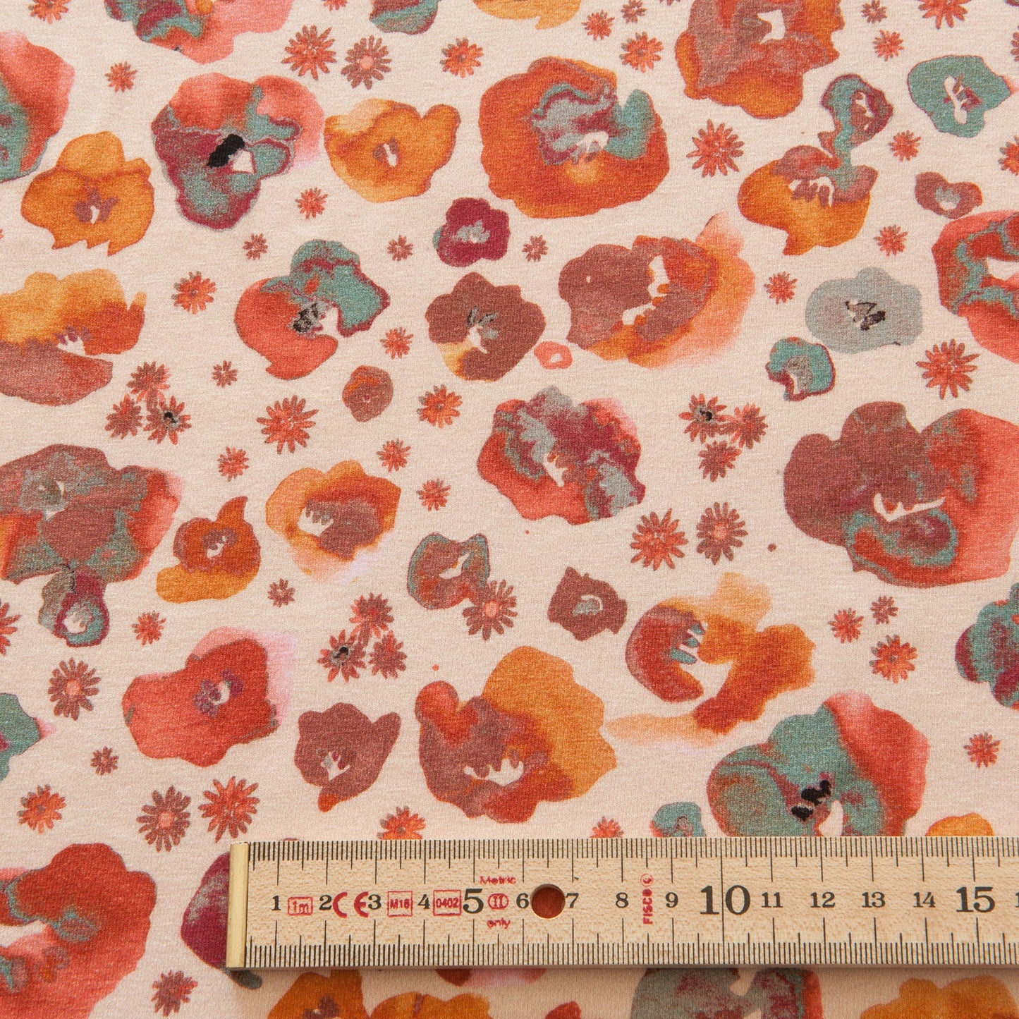 Painted Poppies Organic Cotton Jersey - 75cm