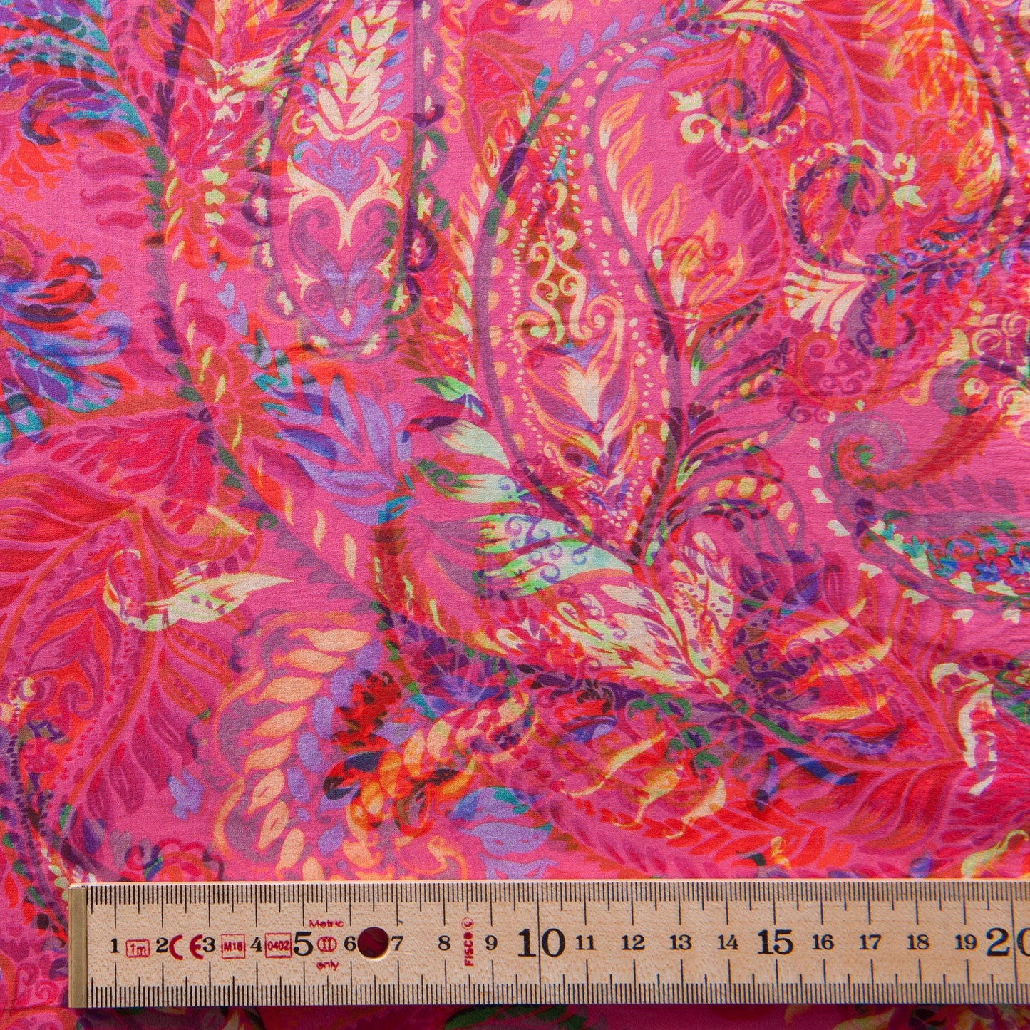 Pink Paisley Pima Cotton Lawn Fabric