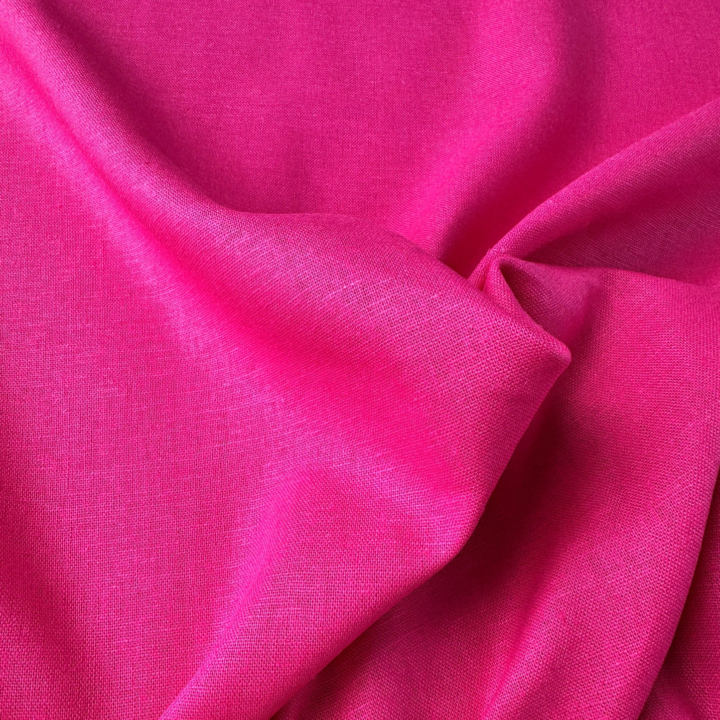 Pink Viscose Linen Dressmaking Fabric