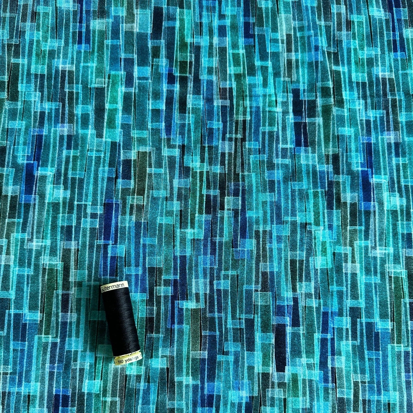 Rectangles Viscose Jersey Fabric - 2.55m Piece