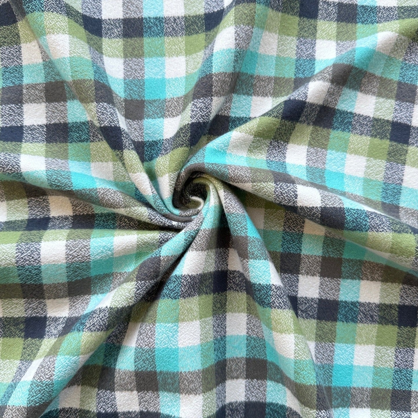 Robert Kaufman Mammoth Junior Cotton Flannel Fabric - Sage