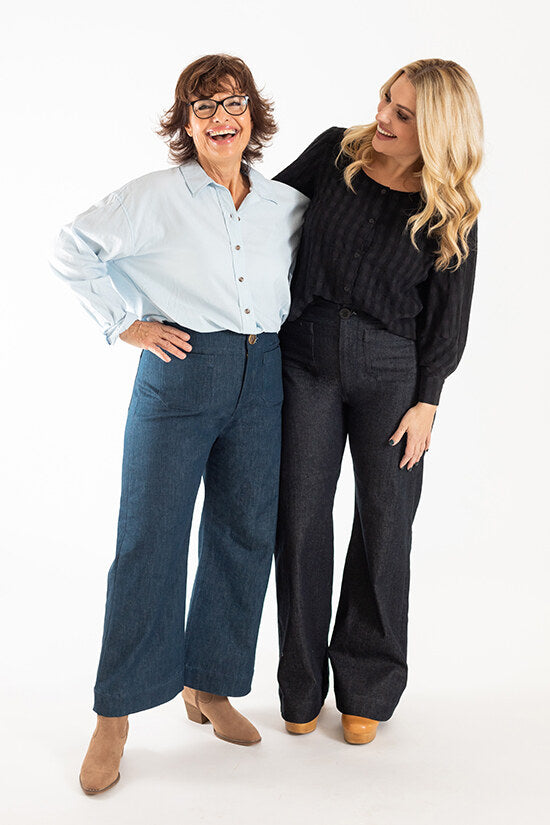 Isle Jeans Sewing Pattern - Chalk and Notch
