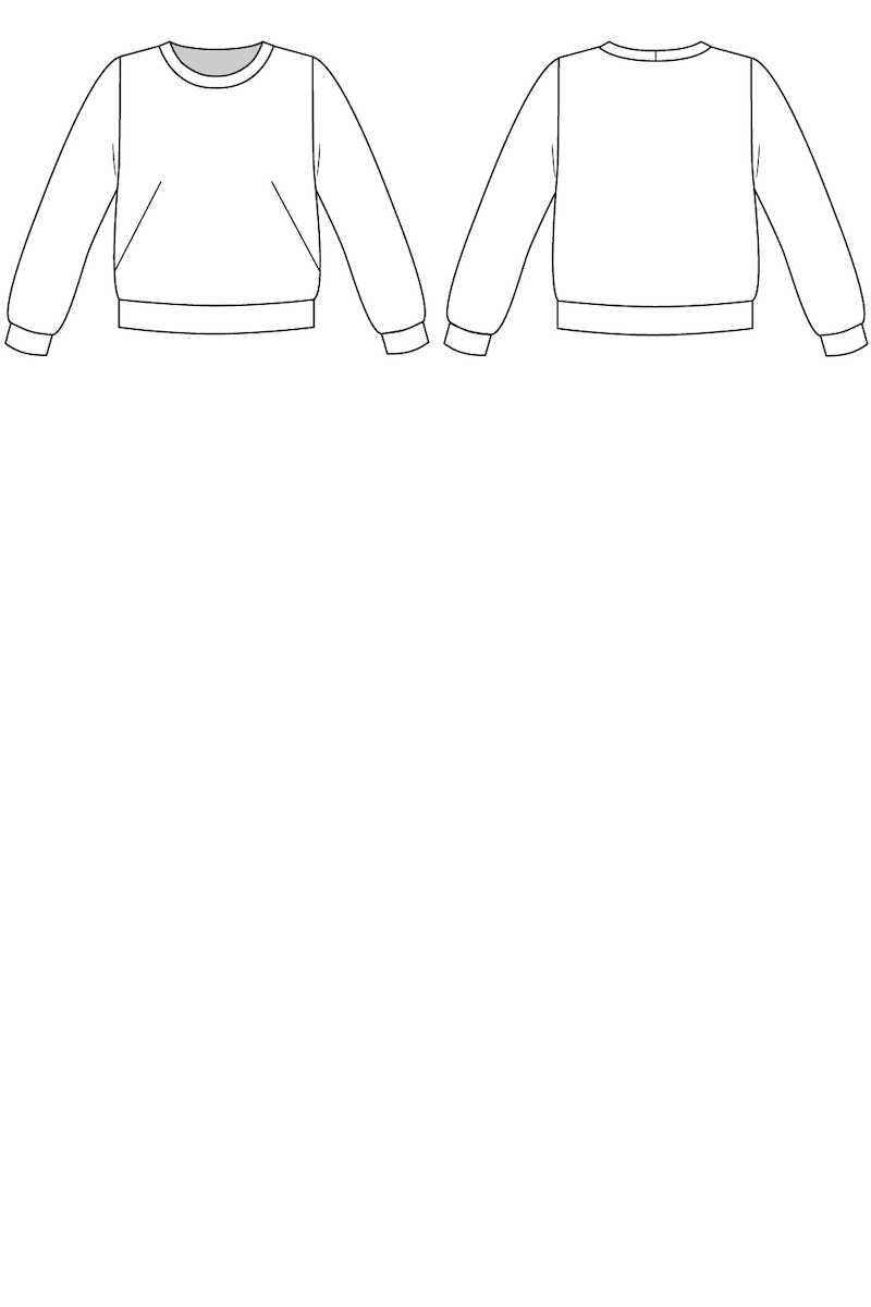 Sloane Sweatshirt Sewing Pattern by Named