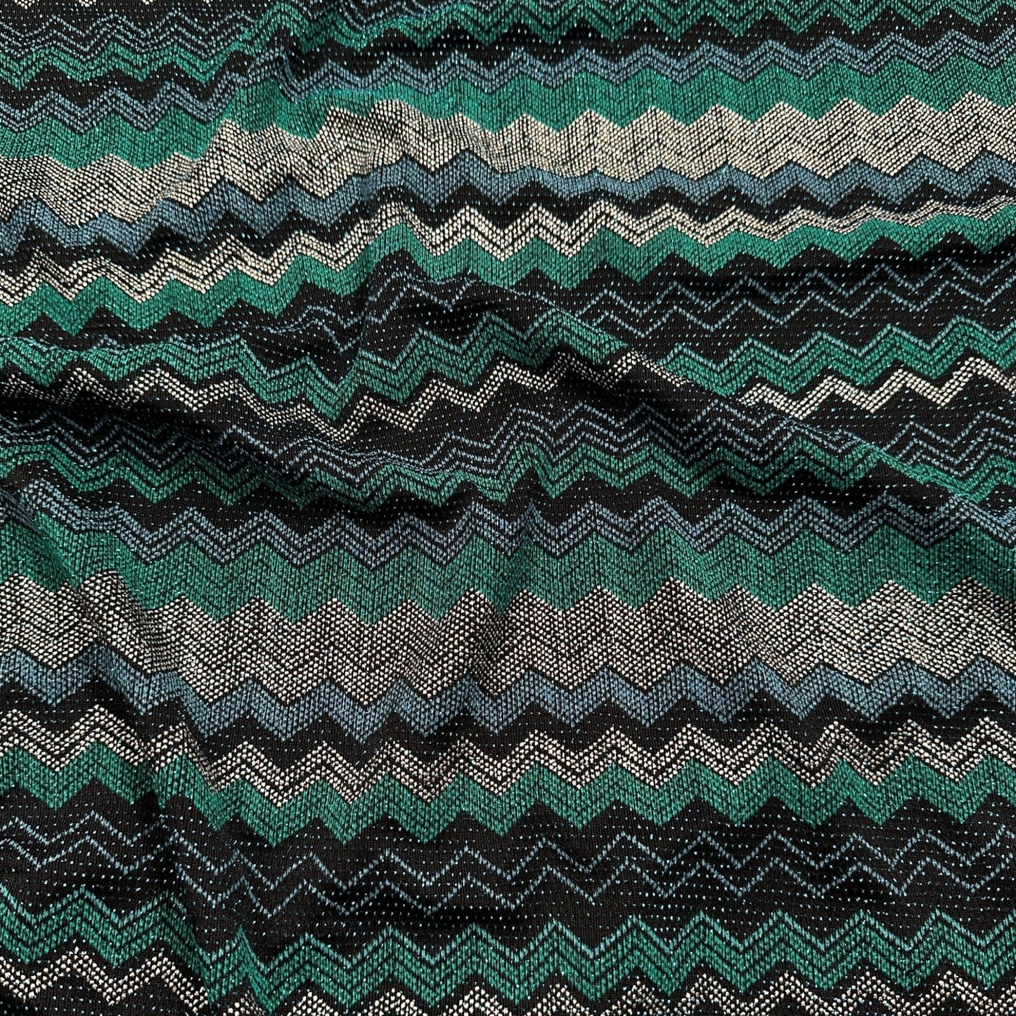 Sparkly Zig Zag Jersey Fabric